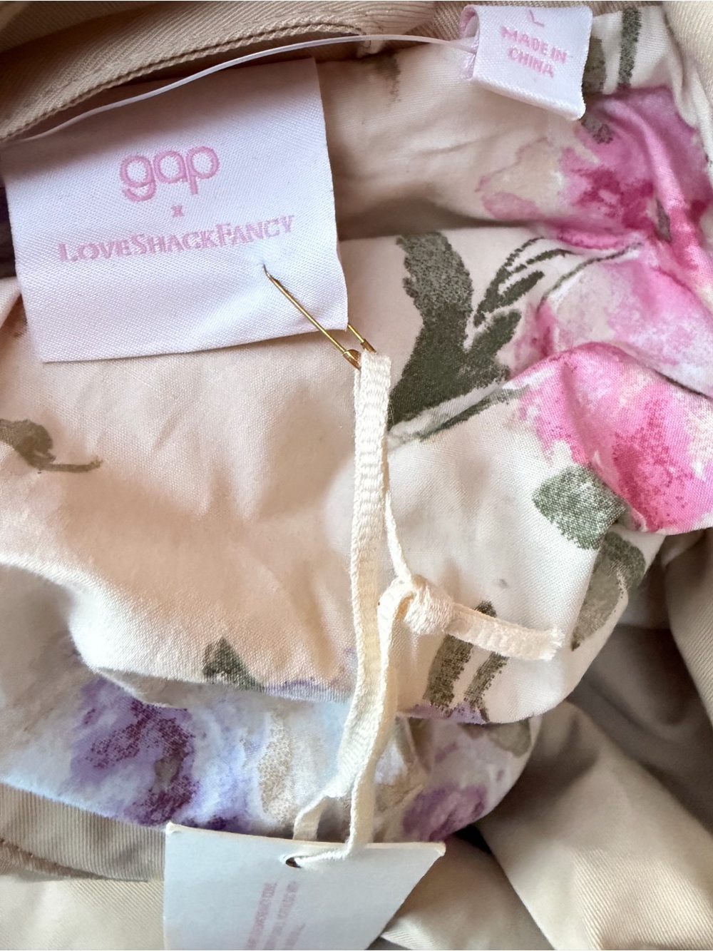 Gap × LoveShackFancy Trench Coat
 NWT Size Large - Picture 5 of 6